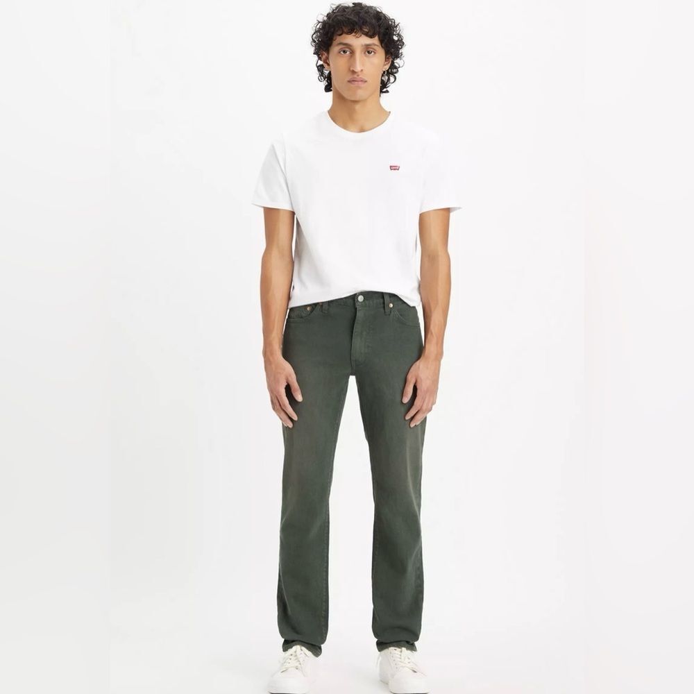 Levi's Men's Slim Jeans in Forest Green - Picture 2 of 8